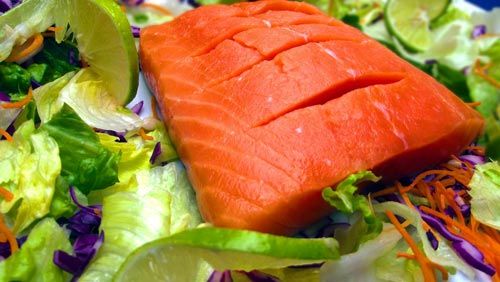 Lachs ist der Omega-3 Lieferant